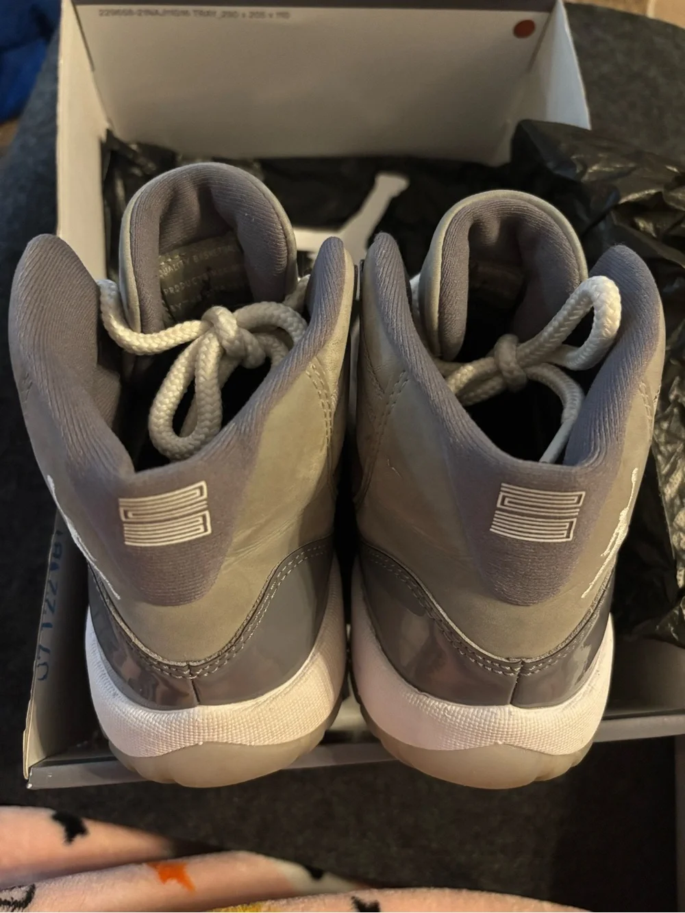 Jordan Air Jordan 11 High-Top Sneakers — Grey/White